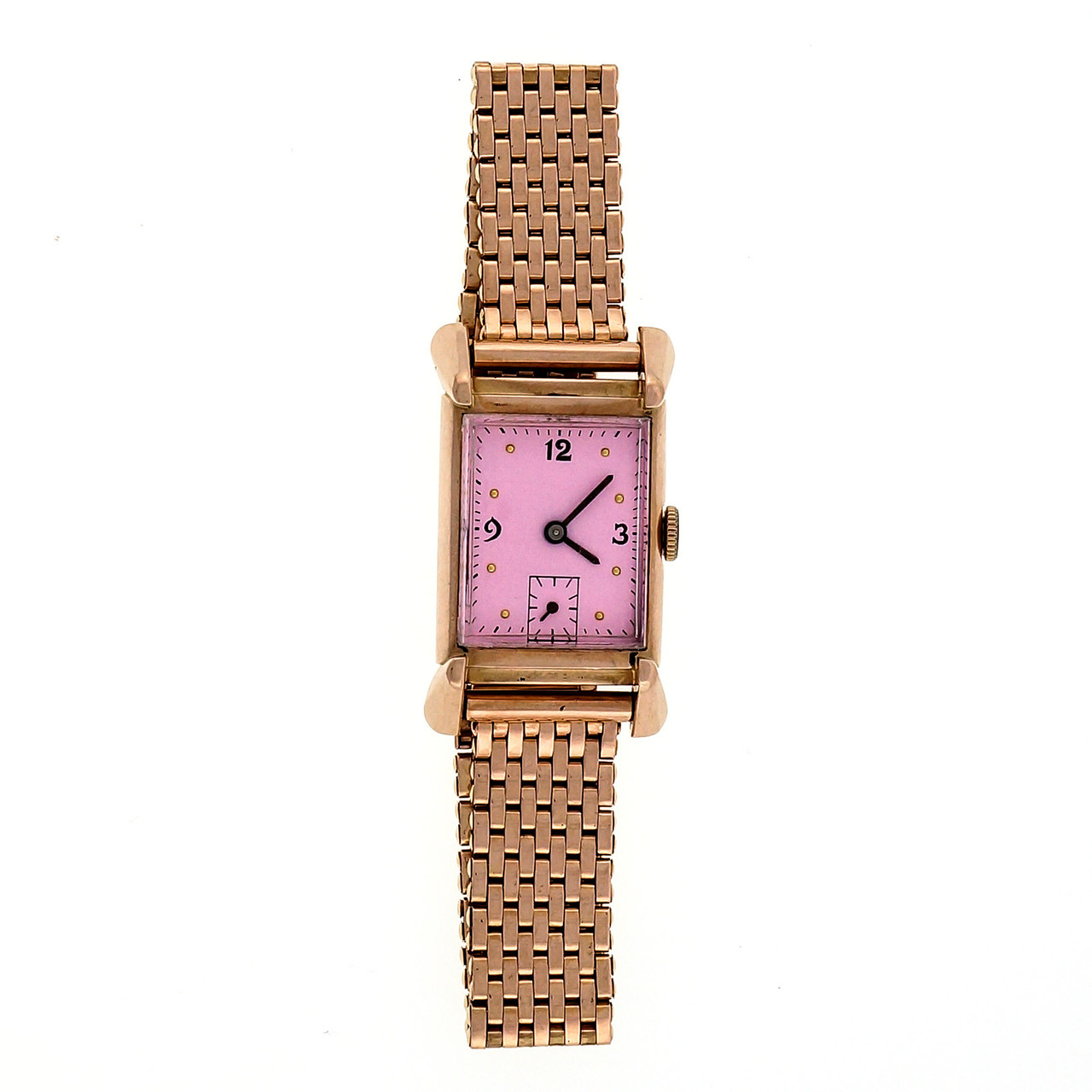 BULOVA ピンクゴールド ヴィンテージ時計 1940年代製 BULOVA ピンクゴールド ヴィンテージ時計 1940年代製（BULOVA
